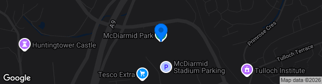 Map showing McDiarmid Park