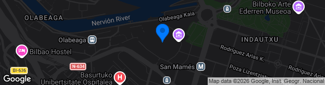 Map showing San Mamés Barria