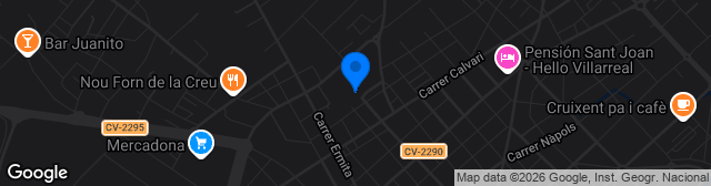 Map showing Estadio de la Cerámica