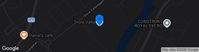 Map showing Stora Valla