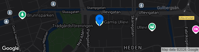 Map showing Gamla Ullevi