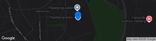 Map showing Påskbergsvallen