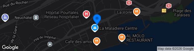 Map showing Stade de la Maladière