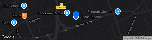 Map showing Stockhorn Arena
