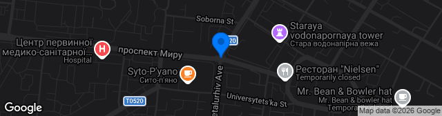 Map showing Stadion im. Volodymyra Boyka