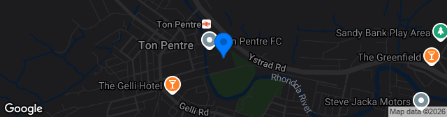 Map showing Ynys Park