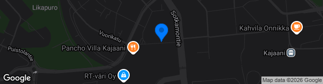 Map showing Kajaanin liikuntapuisto