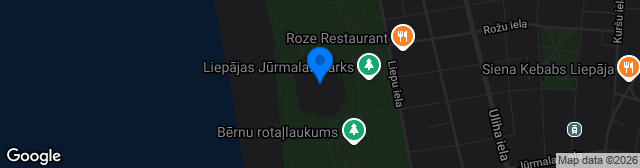Map showing Stadions Daugava