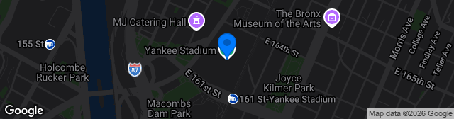 Map showing Yankee Stadium
