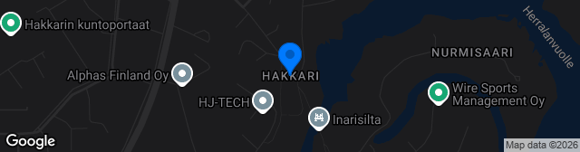 Map showing Lempäälä Hakkari UK