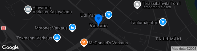 Map showing Varkaus Keskuskentän tekonurmi