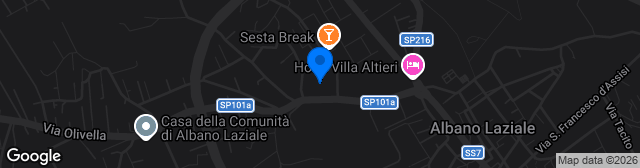 Map showing Stadio Pio XII