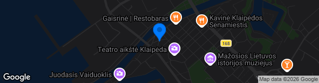 Map showing Klaipėdos centrinio stadiono atsarginė aikštė
