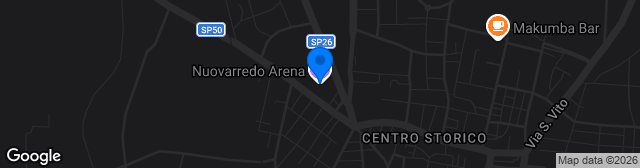 Map showing Stadio Giovanni Paolo II