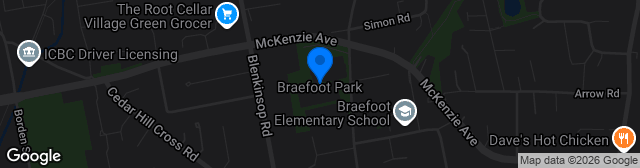 Map showing Braefoot Park