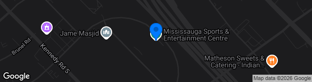 Map showing Hershey Centre Turf Field 1