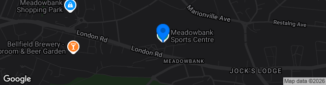 Map showing Meadowbank Stadium