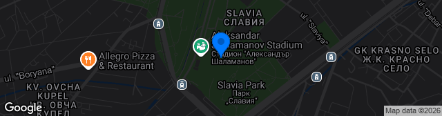 Map showing Stadion Aleksandar Shalamanov