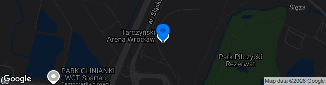 Map showing Tarczyński Arena