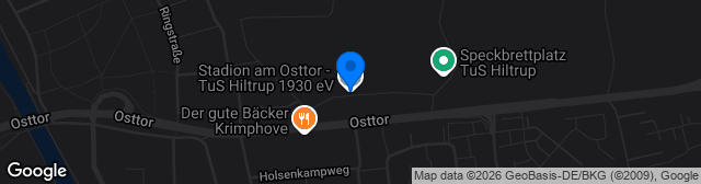 Map showing Rasenplatz TuS Hiltrup