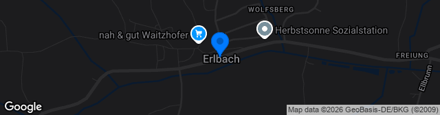 Map showing Waldstadion Erlbach