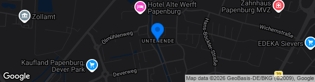 Map showing Parkstadion Obenende