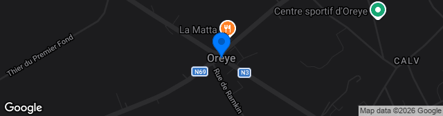 Map showing Complex sportif, Oreye