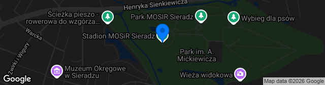 Map showing Stadion MOSiR