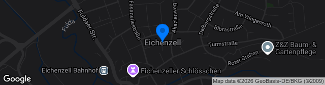 Map showing Rasenplatz 2 Eichenzell
