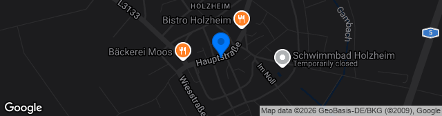 Map showing Rasenplatz Pohlheim-Holzheim