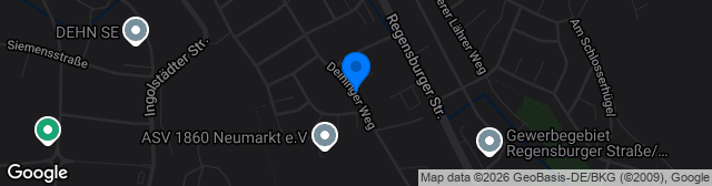 Map showing Stadion am Deininger Weg