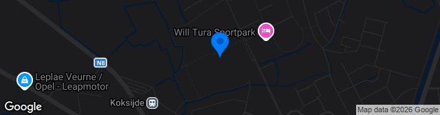 Map showing Terrein KSV Veurne