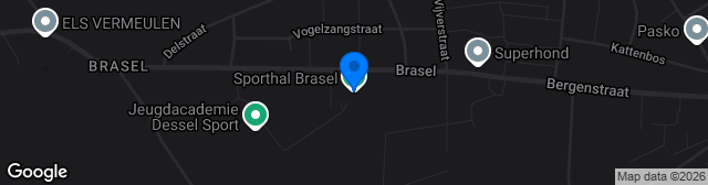 Map showing Sportpark De Wouwer