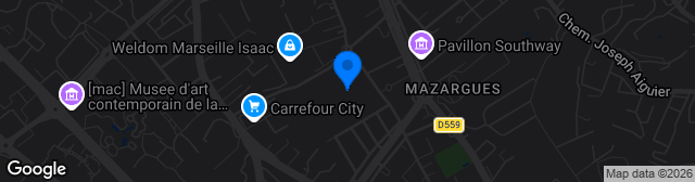 Map showing Stade Paul Le Cesne
