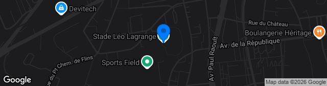 Map showing Stade Léo Lagrange