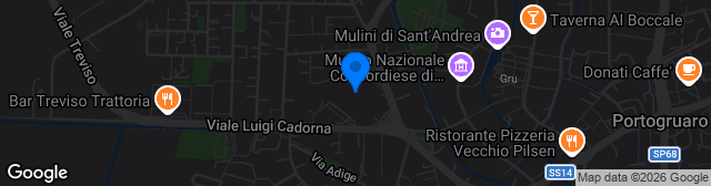 Map showing Stadio Pier Giovanni Mecchia