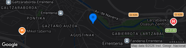 Map showing Campo de Fútbol Fandería
