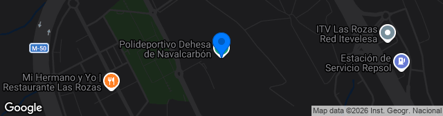 Map showing Polideportivo Dehesa de Navalcarbón 2