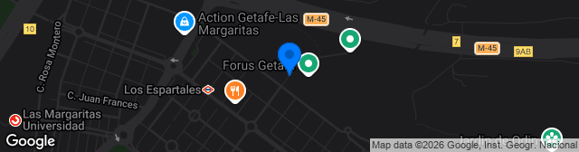 Map showing Ciudad Deportiva de Getafe - Campo 1