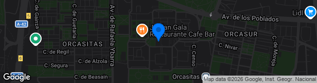 Map showing Campo Asociacion Vecinos Orcasitas