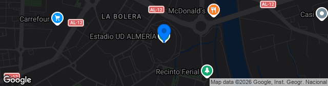 Map showing Anexo Estadio de los Juegos del Mediterráneo