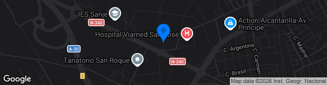 Map showing Polideportivo Municipal Ángel Sornichero