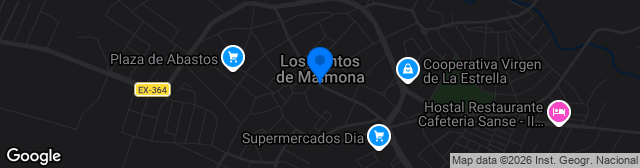 Map showing Estadio Municipal Cipriano Tinoco
