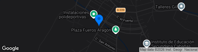 Map showing Campo de Fútbol Municipal Tenerías