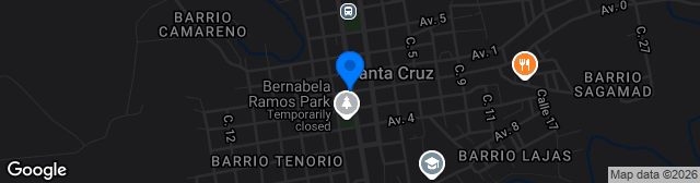Map showing Cancha de Santa Rosa