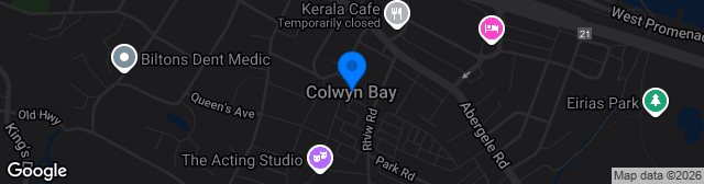 Map showing Four Crosses Construction Arena