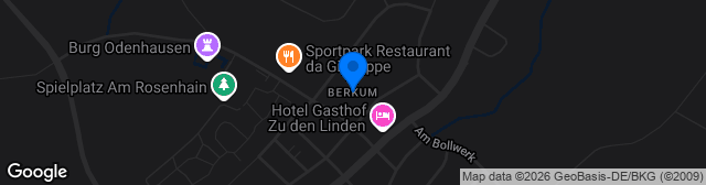 Map showing Kunstrasenplatz Berkum