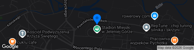 Map showing Stadion Miejski