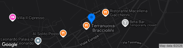 Map showing Stadio Comunale Mario Matteini