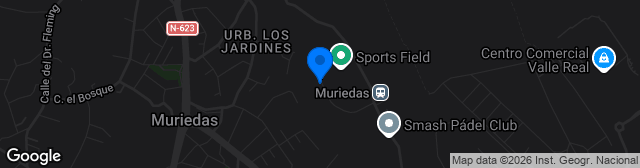 Map showing Estadio Municipal de La Maruca